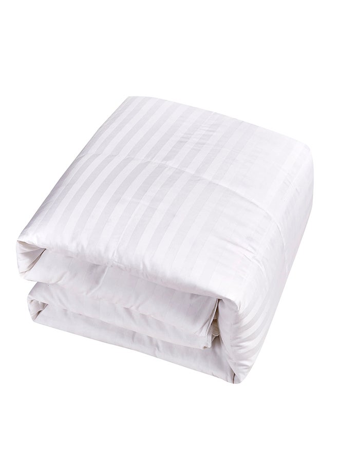 Blueberry 3-Piece Stripe Duvet Insert With Pillow Cotton White 240x260cm - Image 1