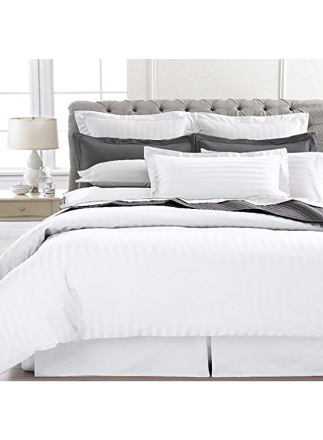 Blueberry 3-Piece Stripe Duvet Insert With Pillow Cotton White 240x260cm - Image 2