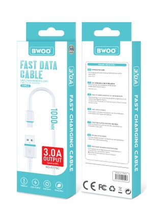 USB Type-C Charging and Data Transfer Cable White - v1629353705/N50249316A_1