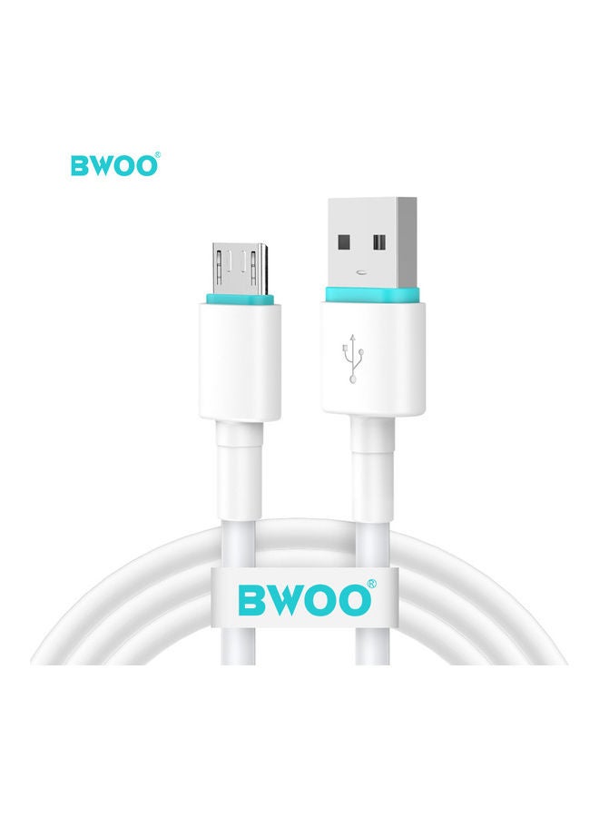 BWOO - USB Type-C Charging and Data Transfer Cable White - Image 1