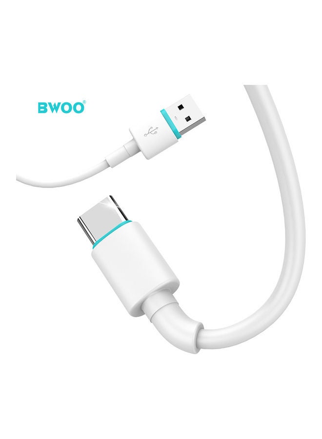 BWOO - USB Type-C Charging and Data Transfer Cable White - Image 1
