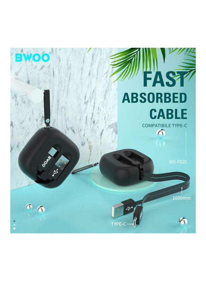 BWOO USB-Type-C Charging and Data Transfer Black  - Image 2
