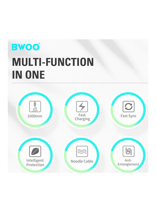 BWOO USB-Type-C Charging and Data Transfer Black  - Image 3
