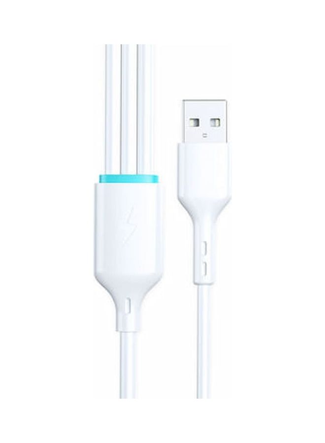 BWOO USB Lightning 8 Pin Type-C Micro Charging and Data Transfer White  - Image 3