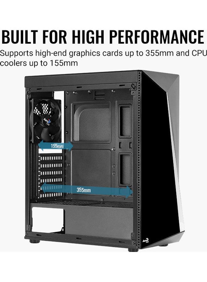 AeroCool - Shard RGB Mid Tower Tempered Glass Mid Tower Case SHARD-G-BK-V2 - Image 1