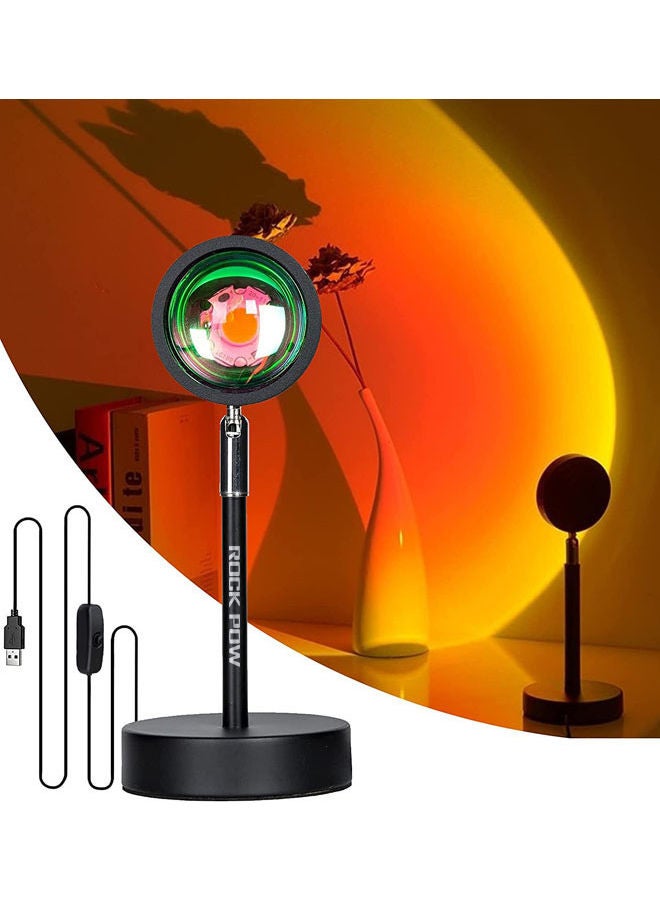 Rock Pow 180° Angle Adjustable Sunlight Projector Black  - Image 1