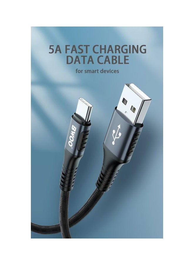 بوو شحن ونقل بيانات بمنفذ USB طراز C أسود  - Image 3