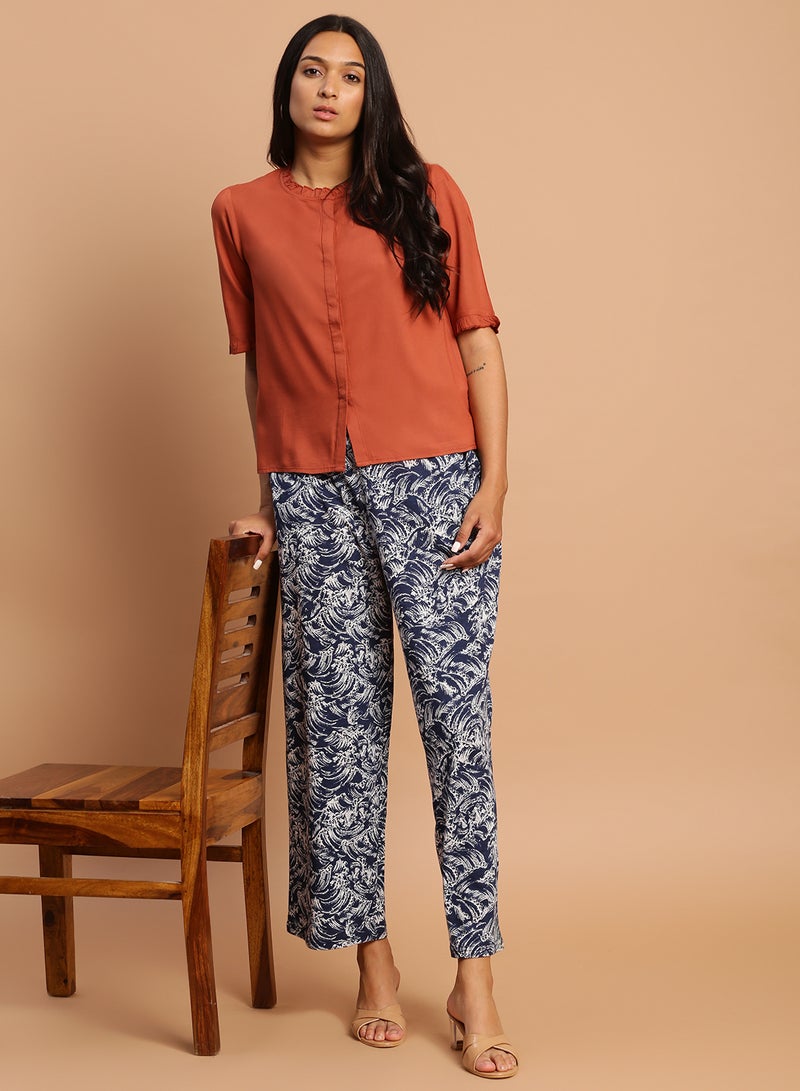 Aila Plain Casual Top Dark Beige  - Image 3