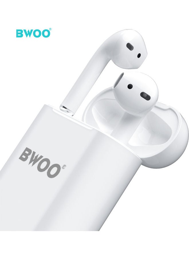 BWOO True Wireless Earphones-Type C USB White  - Image 2
