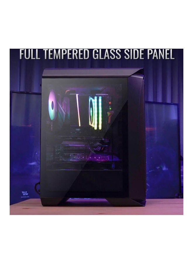 AeroCool Aero One Frost-G-BK-v1 3x Front RGB Fan 1x Rear RGB Fan TG Mid Tower Case - Image 2