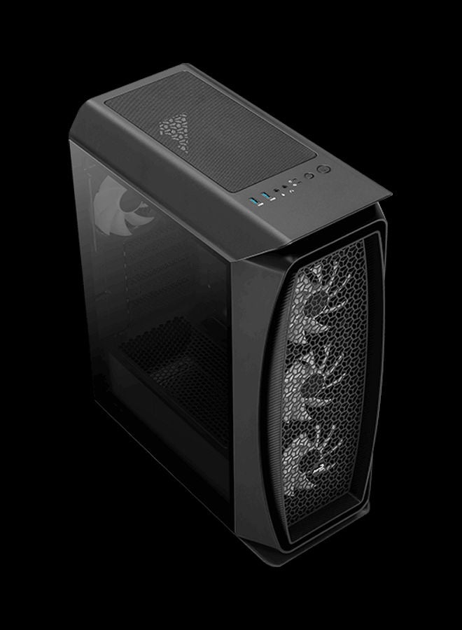 AeroCool Aero One Frost-G-BK-v1 3x Front RGB Fan 1x Rear RGB Fan TG Mid Tower Case - Image 5