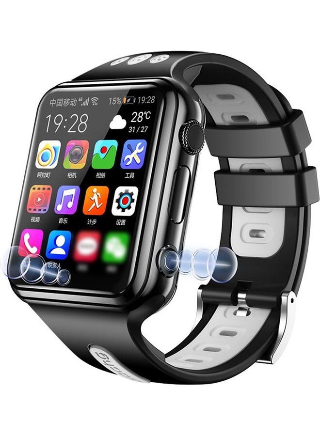 Generic - W5 4G Smart Watch GPS+Wi-Fi+LBS Multiple-Positioning with Sim Slot Grey/Black - Image 1