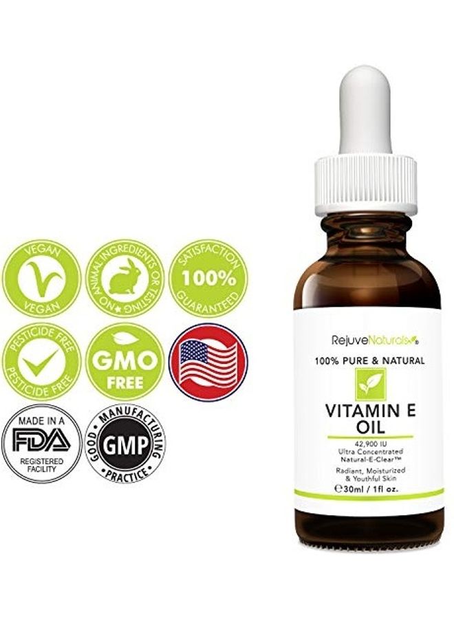 RejuveNaturals Vitamin E Oil White 30ml  - Image 2