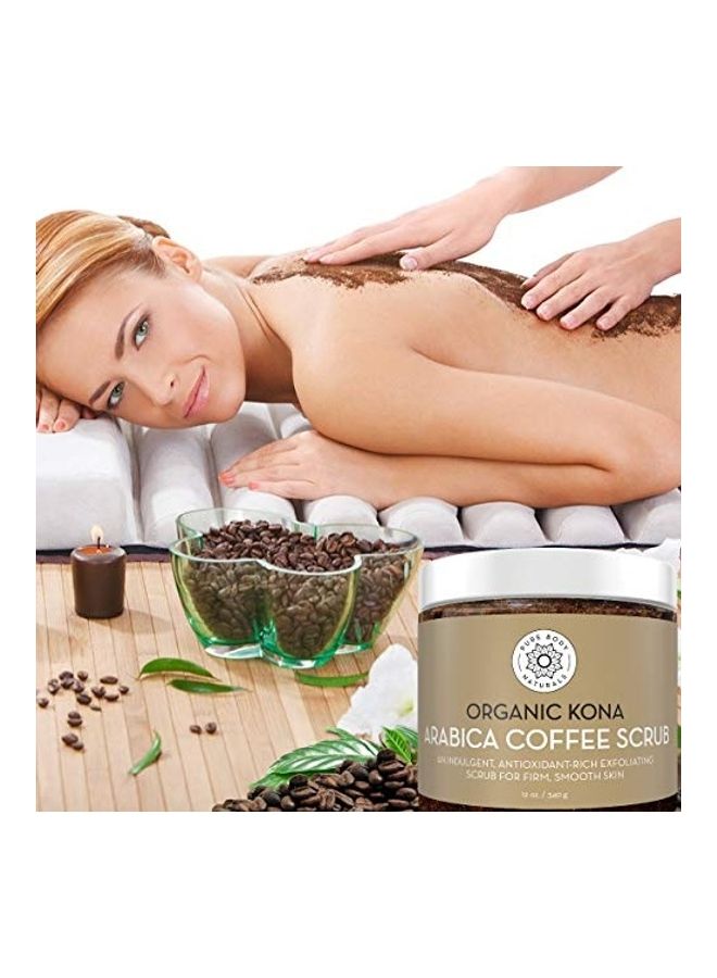 PURE BODY NATURALS Arabica Coffee Body Scrub Brown 2X2.2X1.9inch  - Image 1