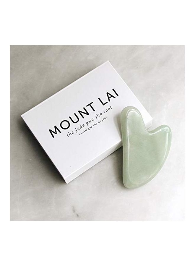 Mount Lai The Jade Gua Sha Facial Lifting Tool Green - Image 2