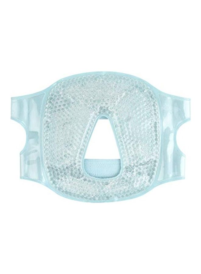 Hot and Cold Therapy Gel Bead Full Facial Mask Blue 2X2.2X1.9inch - v1629356542/N50250513A_1