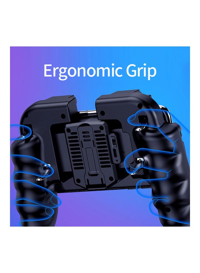 ماركة غير محددة H9 Gamepad Charging Version Six-finger Controller with Bracket Cooling Fan - Wireless  - Image 4
