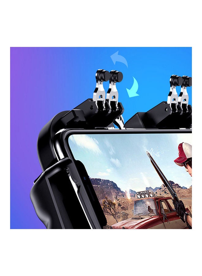 ماركة غير محددة - H9 Gamepad Charging Version Six-finger Controller with Bracket Cooling Fan - Wireless - Image 1