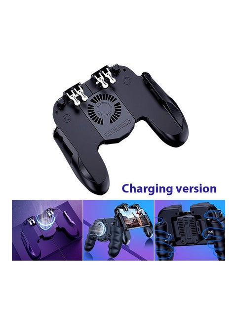 H9 Gamepad Charging Version Six-finger Controller with Bracket Cooling Fan - Wireless