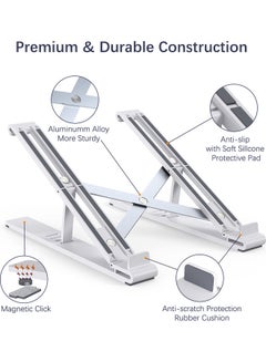 dodocool Aluminum Alloy Folding Laptop Stand Silver  - Image 4