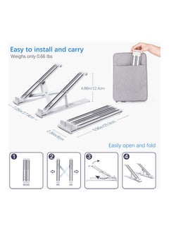 dodocool Portable Adjustable Tablet Stand Silver  - Image 4