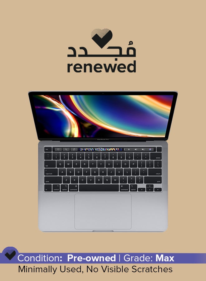 ابل  مُجدد - لابتوب ماك بوك برو (إصدار منتصف 2019) بشاشة مقاس 13 بوصة ومعالج إنتل كور i5/ذاكرة رام 8 جيجابايت/محرك أقراص SSD سعة 128 جيجابايت/نظام تشغيل ماك اللغة الإنجليزية رمادي فلكي - Image 1
