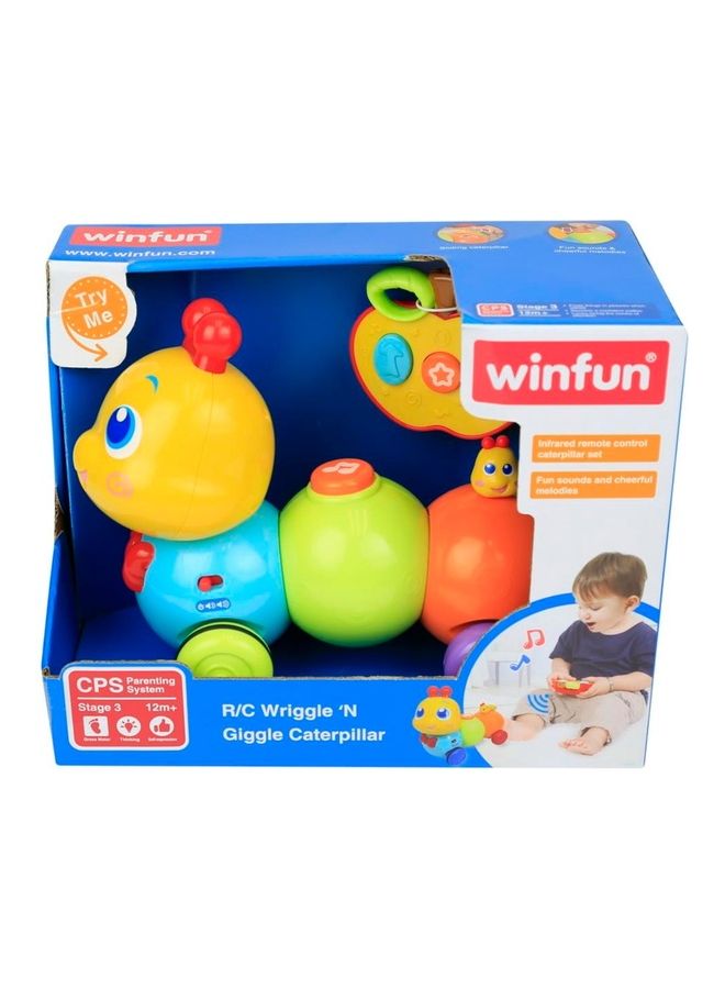 WinFun Remote Control Wriggle ‘N Giggle Caterpillar Toy 2x30x16cm  - Image 3