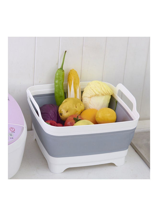 ماركة غير محددة Collapsible Sink with Drainer Grey/White  - Image 3