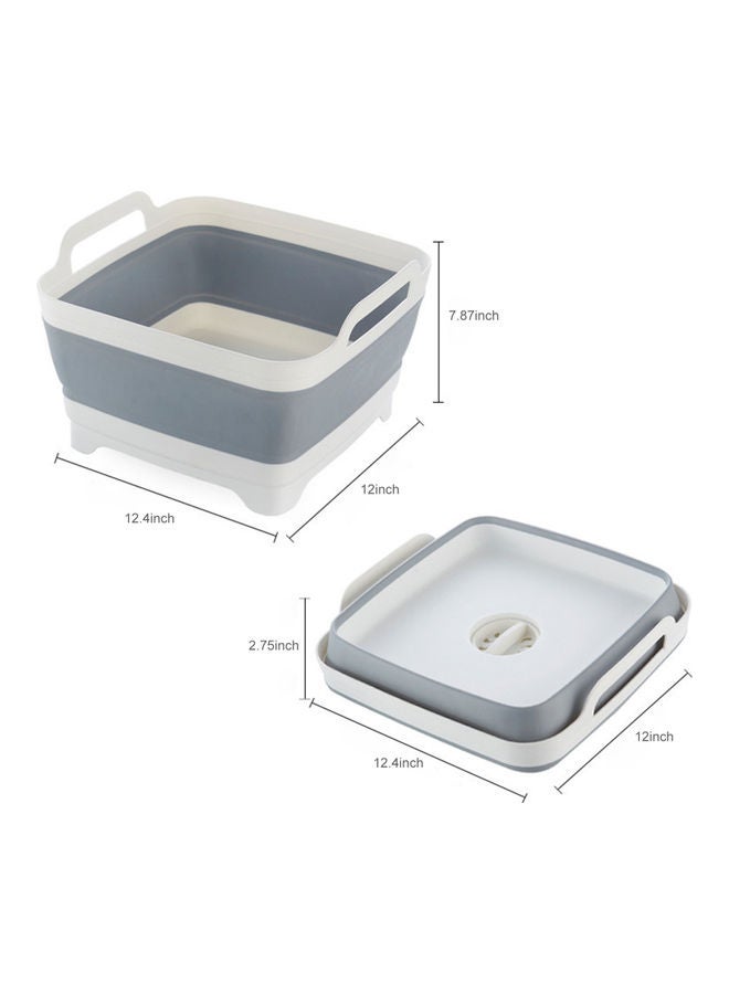 ماركة غير محددة Collapsible Sink with Drainer Grey/White  - Image 5