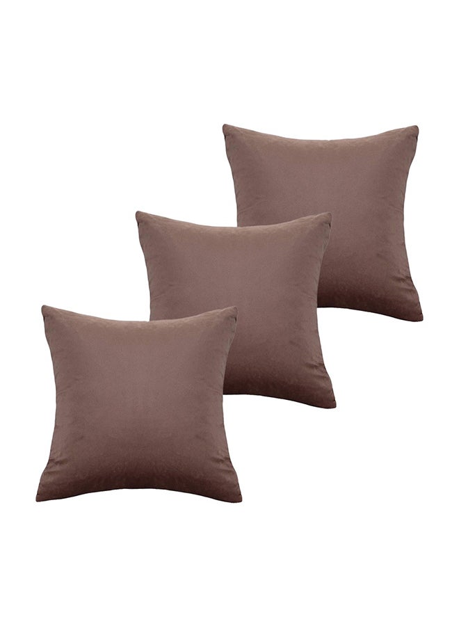 AMERICAN POLO 3-Piece Decorative Cushion Mauve 25x25cm - Image 1
