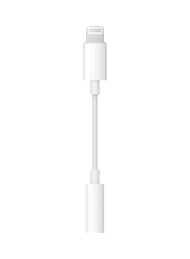 Apple Lightning to 3.5 mm Headphone Jack Adapter White - Image 1