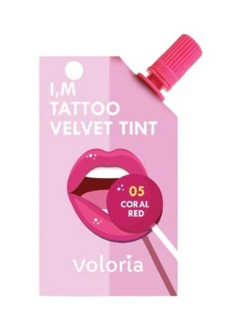 Tattoo Velvet Tint Coral Red
