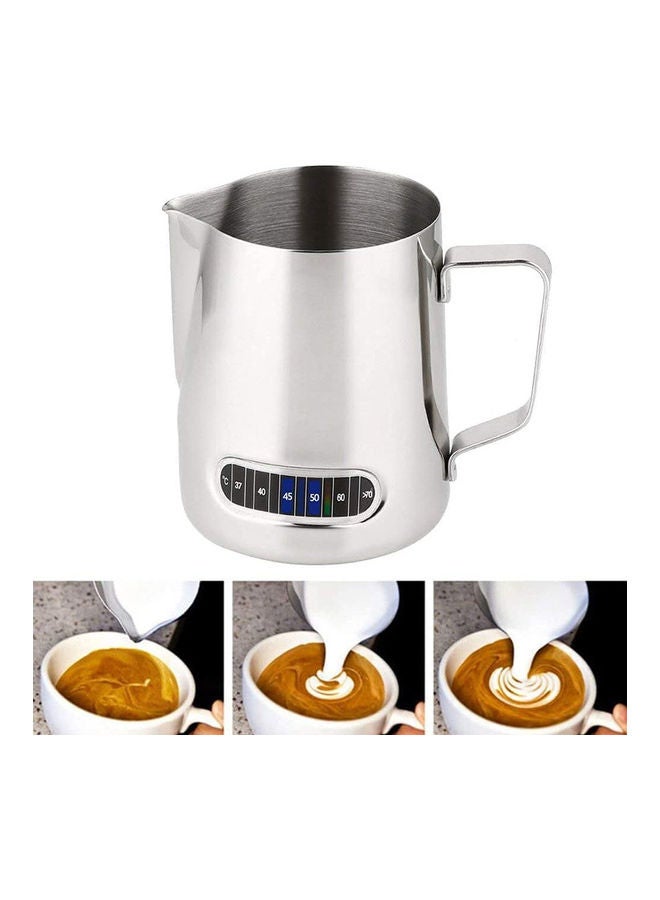 MIBRU Milk Frothing Pitcher Silver - Image 3