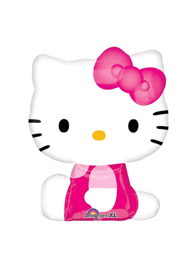 Anagram Hello Kitty Shape Foil Balloon 27x22inch Birthday Decorations Party Supplies 27x22inch  - Image 1