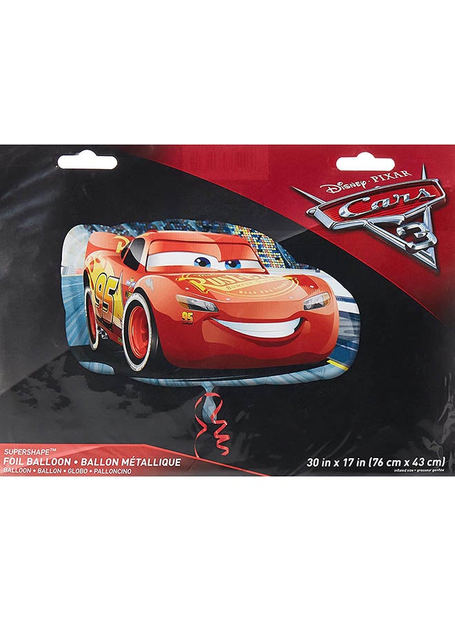 أناجرام بالون قصدير على شكل شخصية برق بنزين من فيلم الرسوم المتحركة Cars 30بوصة - Image 2