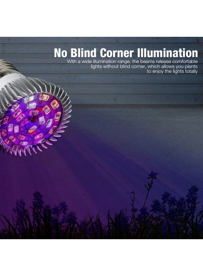 Generic - Full Spectrum E27 LED Grow Light Multicolour - Image 1