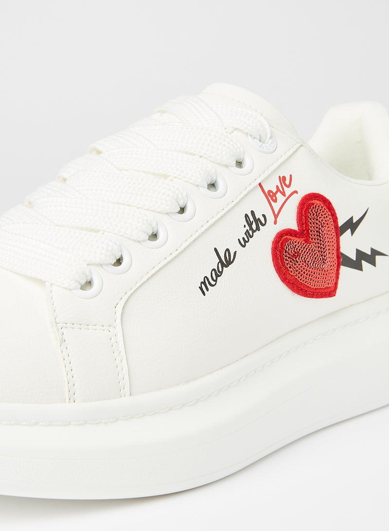 ALDO Larelin Low Top Sneakers White  - Image 4