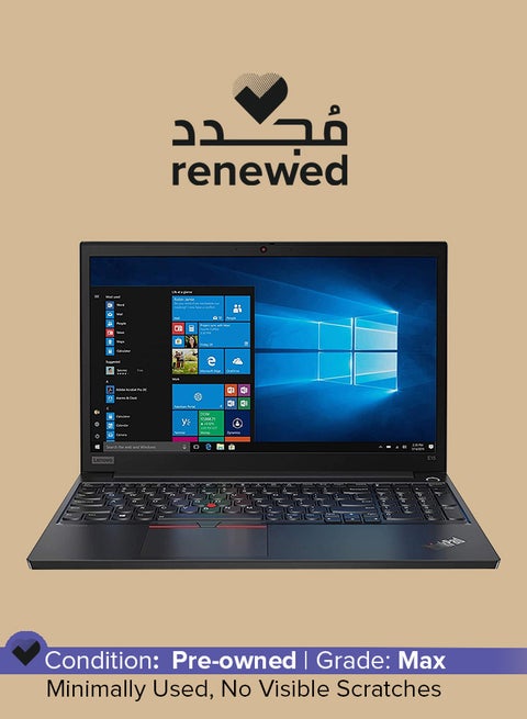 Renewed - Thinkpad E15 20RD005HUS Laptop With 15.6-Inch Display, Intel Core i5 Processor/10th Gen/8GB RAM/256GB SSD/Integrated Graphics English Black