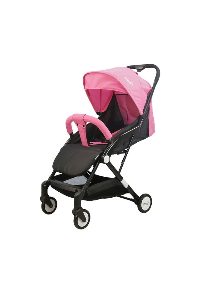 Moon Compact Cabin Stroller - Pink/Black  - Image 1