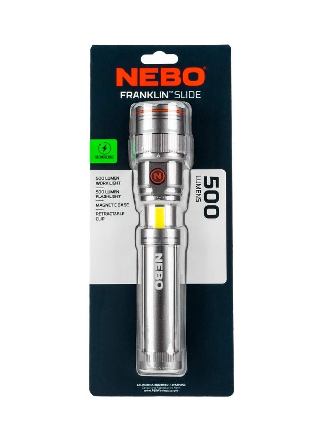 Franklin Slide Rc - Rechargeable 500 Lumen Work Light And Flashlight