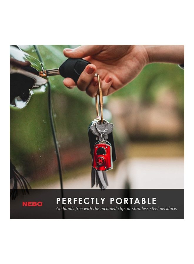 Mycro Keychain Light -  Rechargeable Flashlight, Pocket Light, And Keychain Light, Red