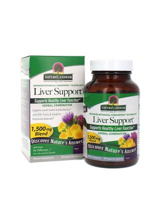 Liver Support 1500 mg Vegetarian Capsules 90's - v1629369522/N49147447A_1