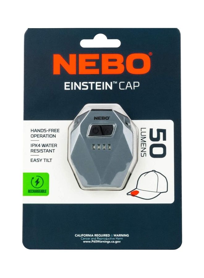 Einstein Cap - Rechargeable 50 Lumen Cap Light