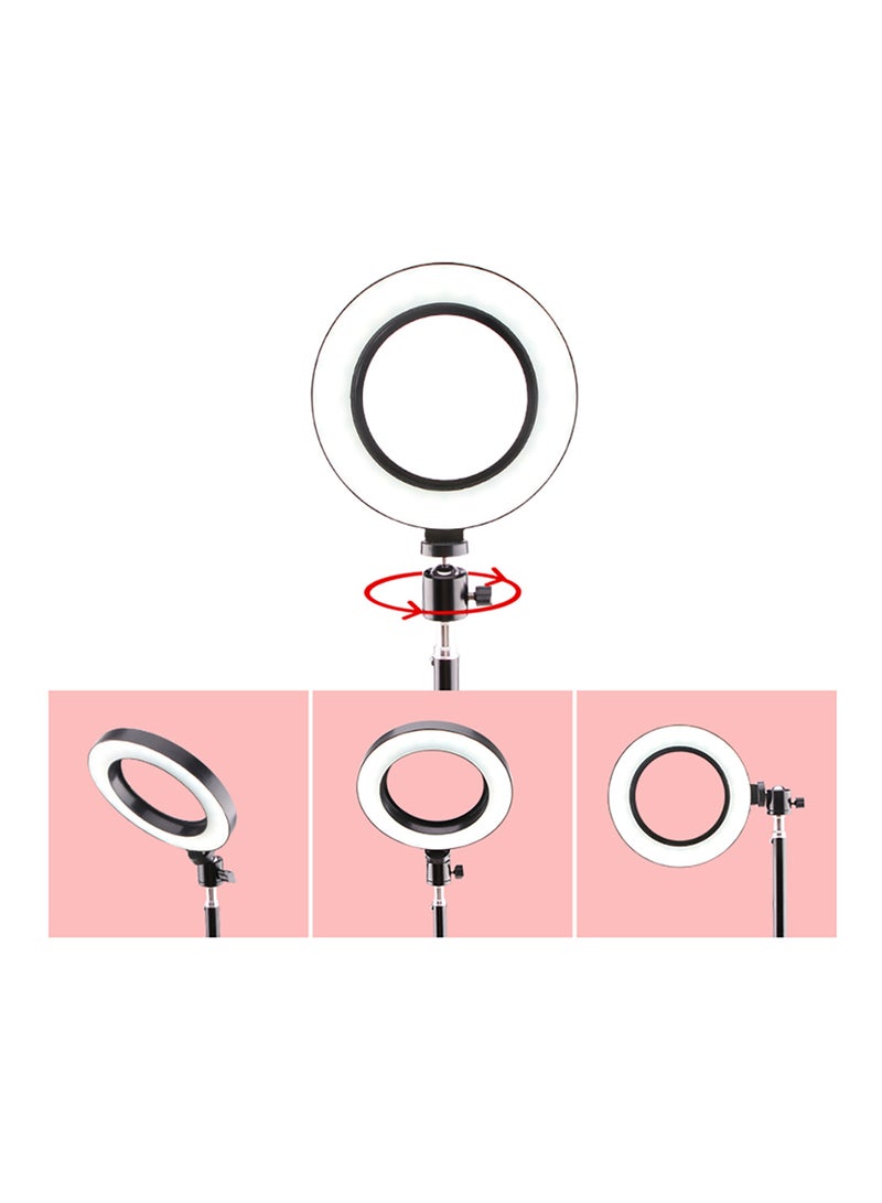 Amal - LED Ring Photography Light 3-Piece, Mini Dimmable 3 Lighting Modes Lamp, Premium Quality, Easy To Assemble D7935B-C Black - Image 1