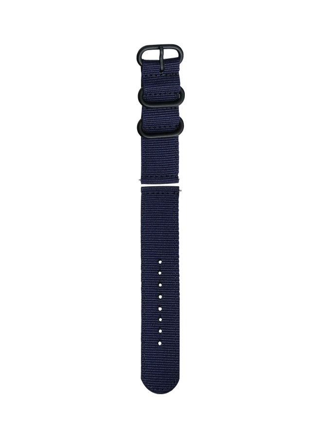 Replacement Soft Thickened Nylon Strap for Watch 22mm Blue - Image 1