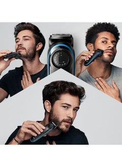 BRAUN Styling Beard Trimmer With Precision Dial Bt3240 Blue/Black  - Image 4