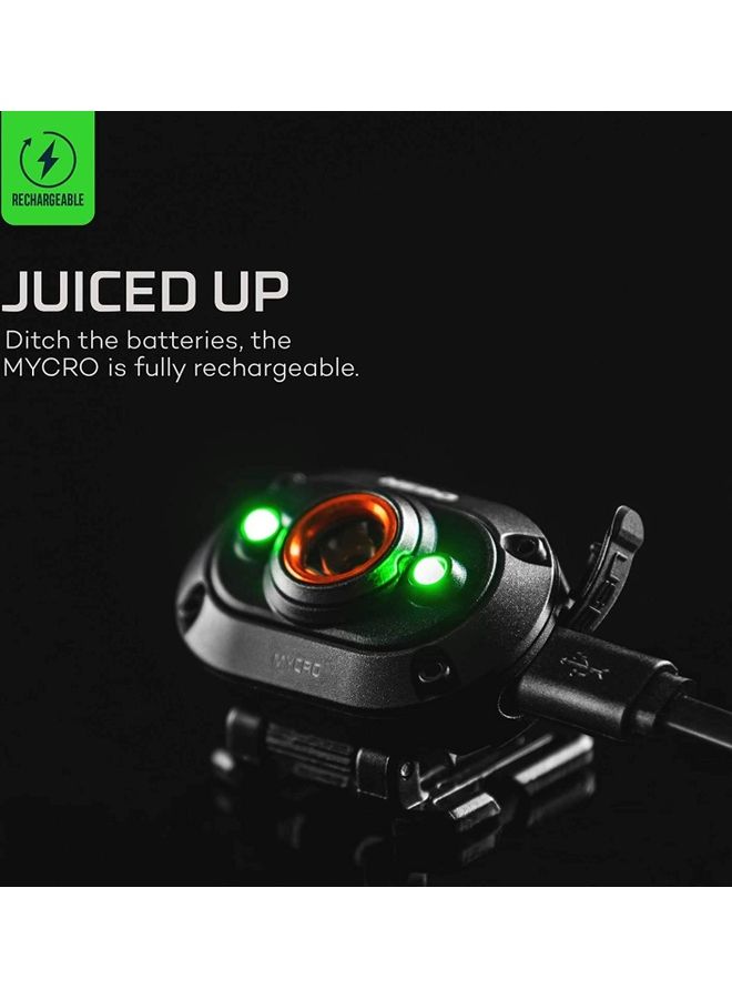 Mycro Headlamp - Rechargeable Headlamp And Cap Light With 400 Lumen Turbo Mode