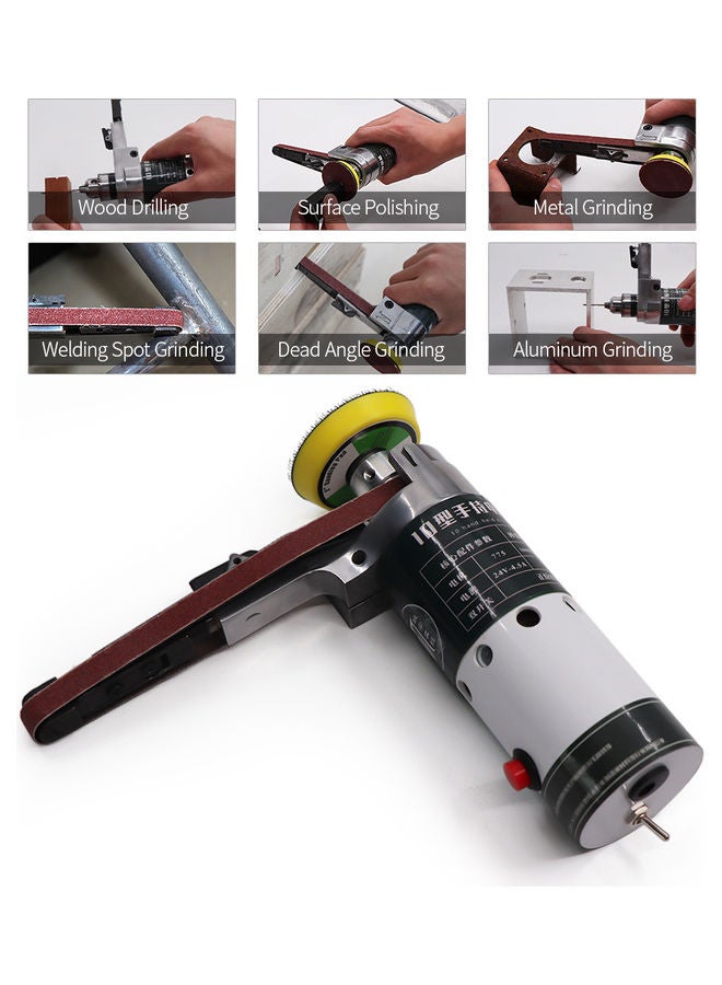 Handheld Portable Electric Belt Sander Machine Multicolour  - Image 2