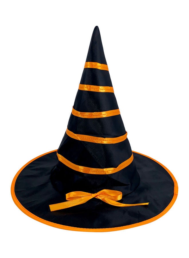 بارتي ماجيك - Witch Hat With Orange Ribbon Halloween Prop - Image 1