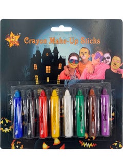 8-Piece Multi Colour Crayon Make-Up Sticks One Size